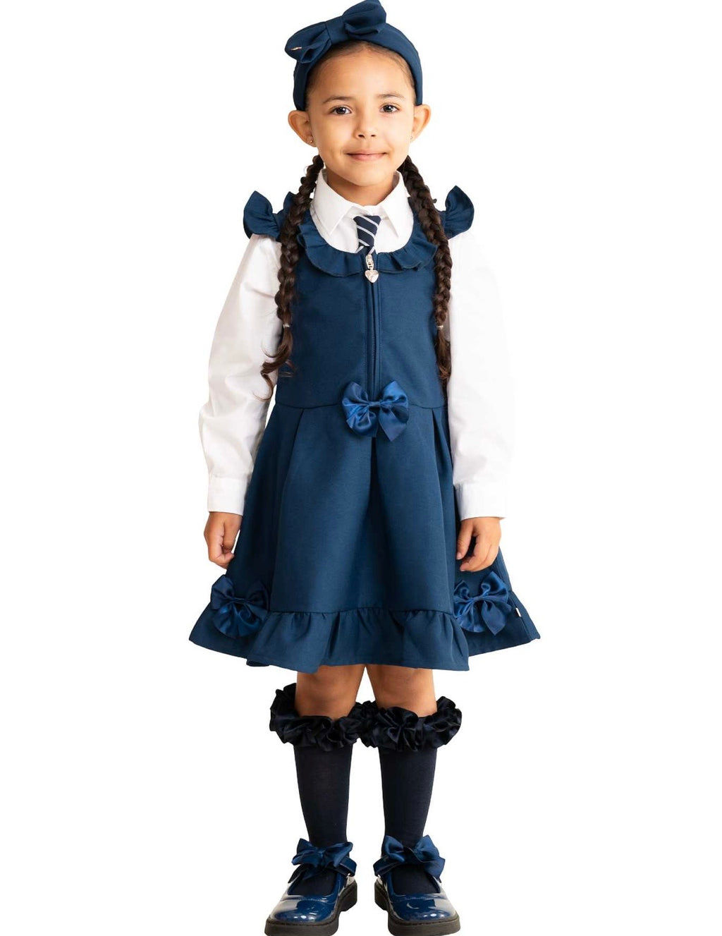 Caramelo Pinafore Navy