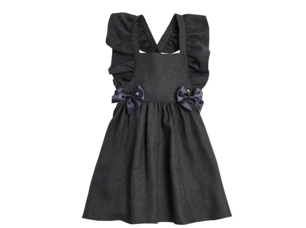 Caramelo Frill Pinafore Grey