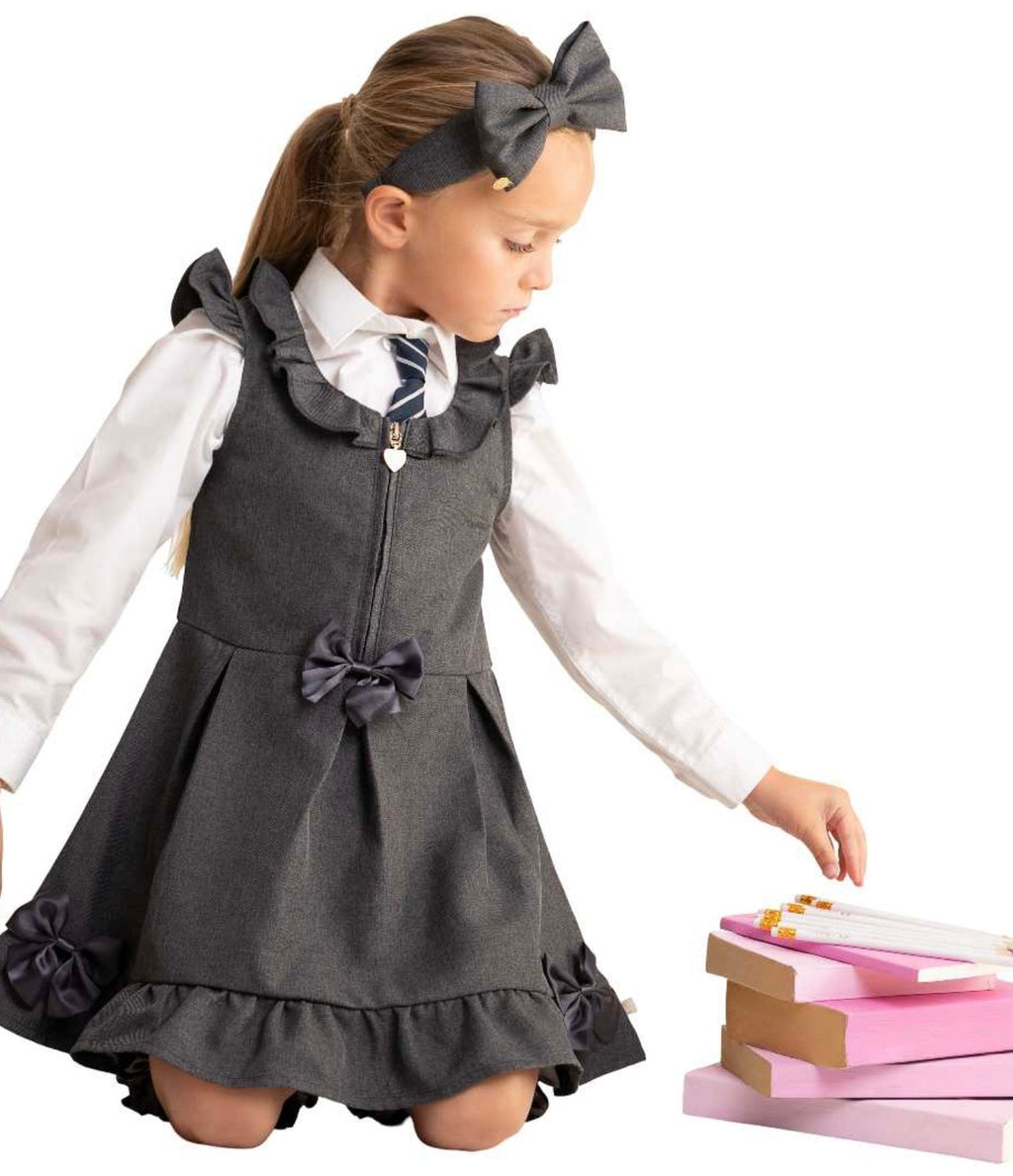 Caramelo Pinafore Grey