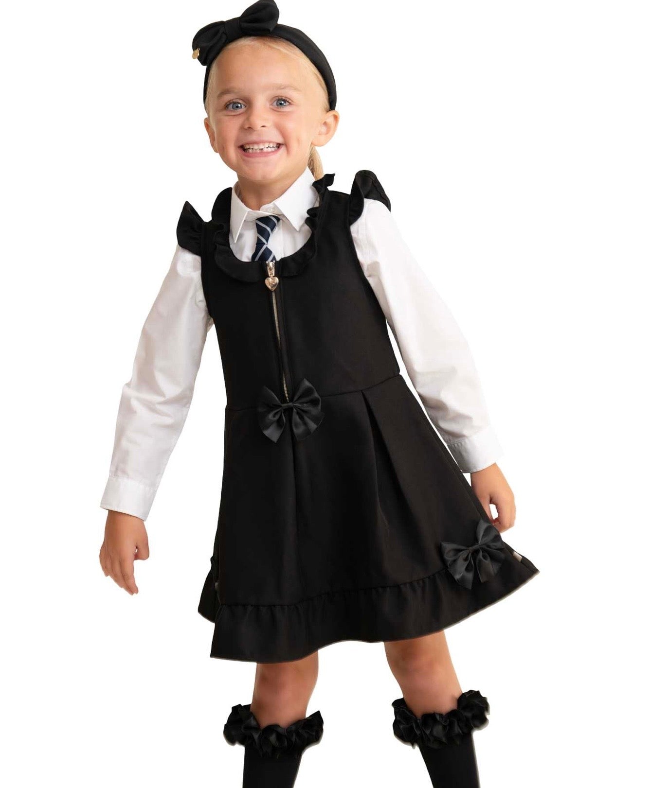 Caramelo Pinafore Black