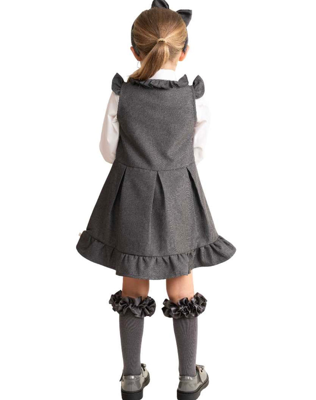 Caramelo Pinafore Grey