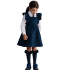 Caramelo Frill Pinafore Navy