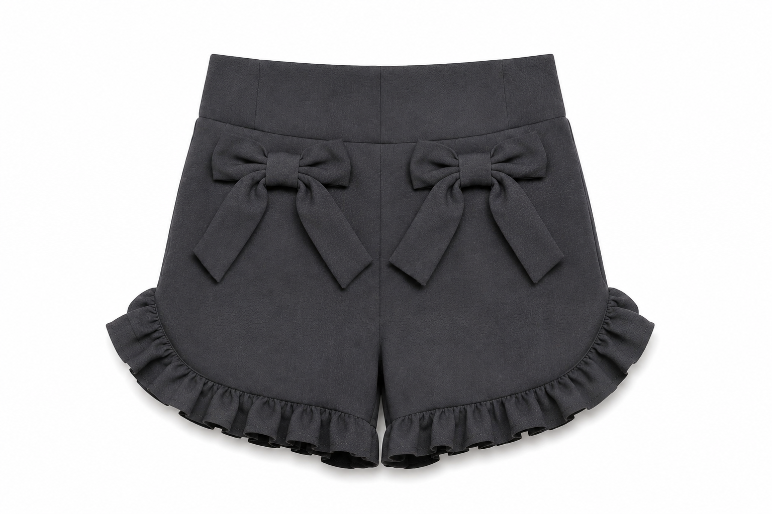Grey Bow Shorts