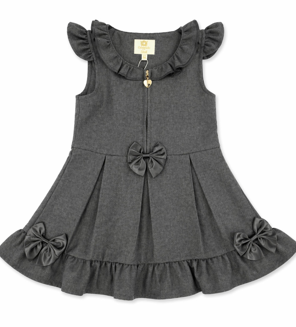 Caramelo Pinafore Grey