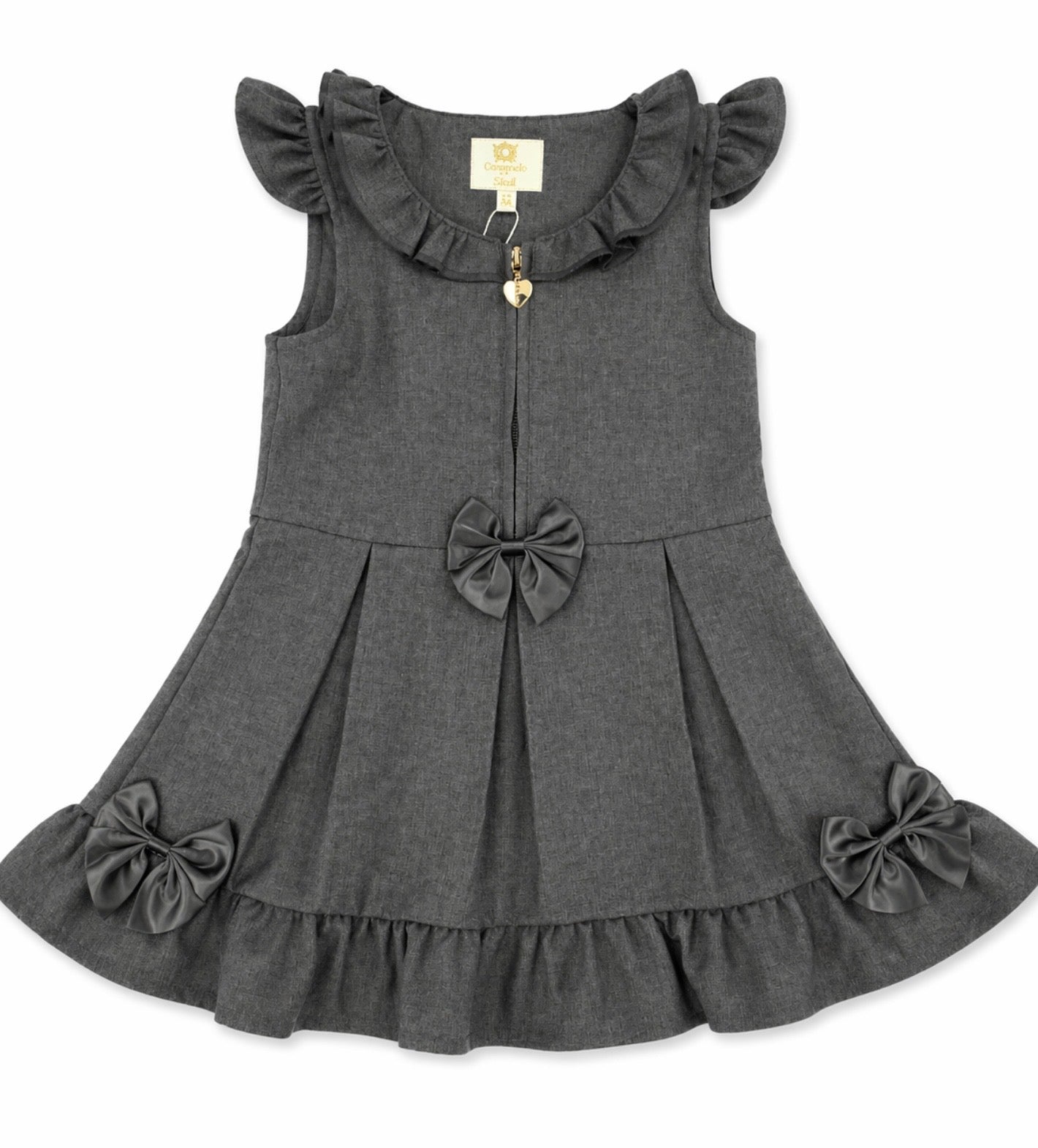 Caramelo Pinafore Grey