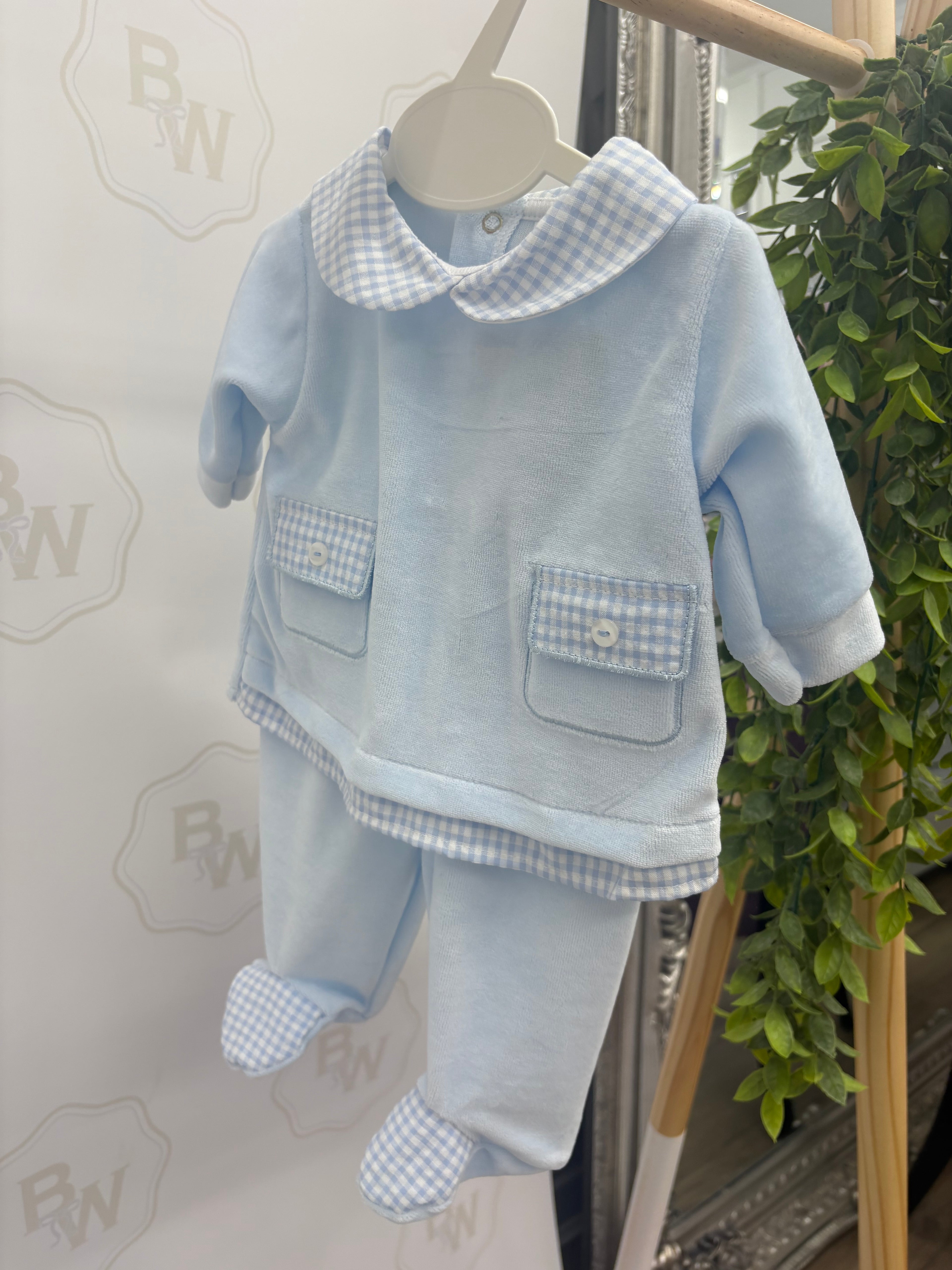 Two piece velour set