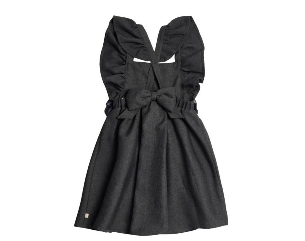 Caramelo Frill Pinafore Grey