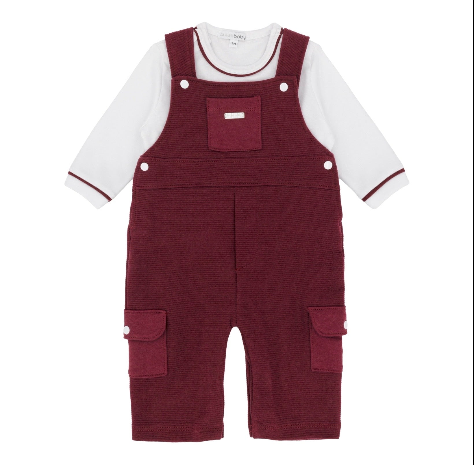 Bordeaux dungaree set