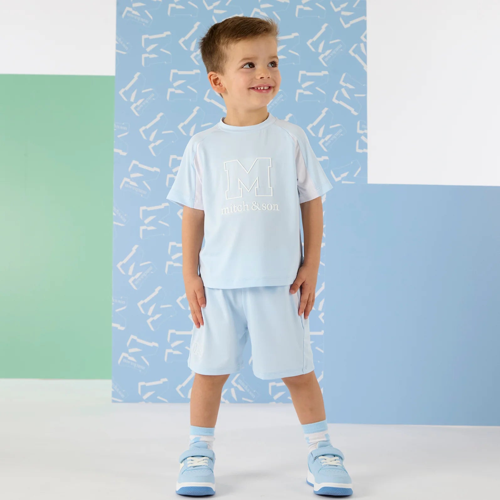 Blue Ollie Short Set