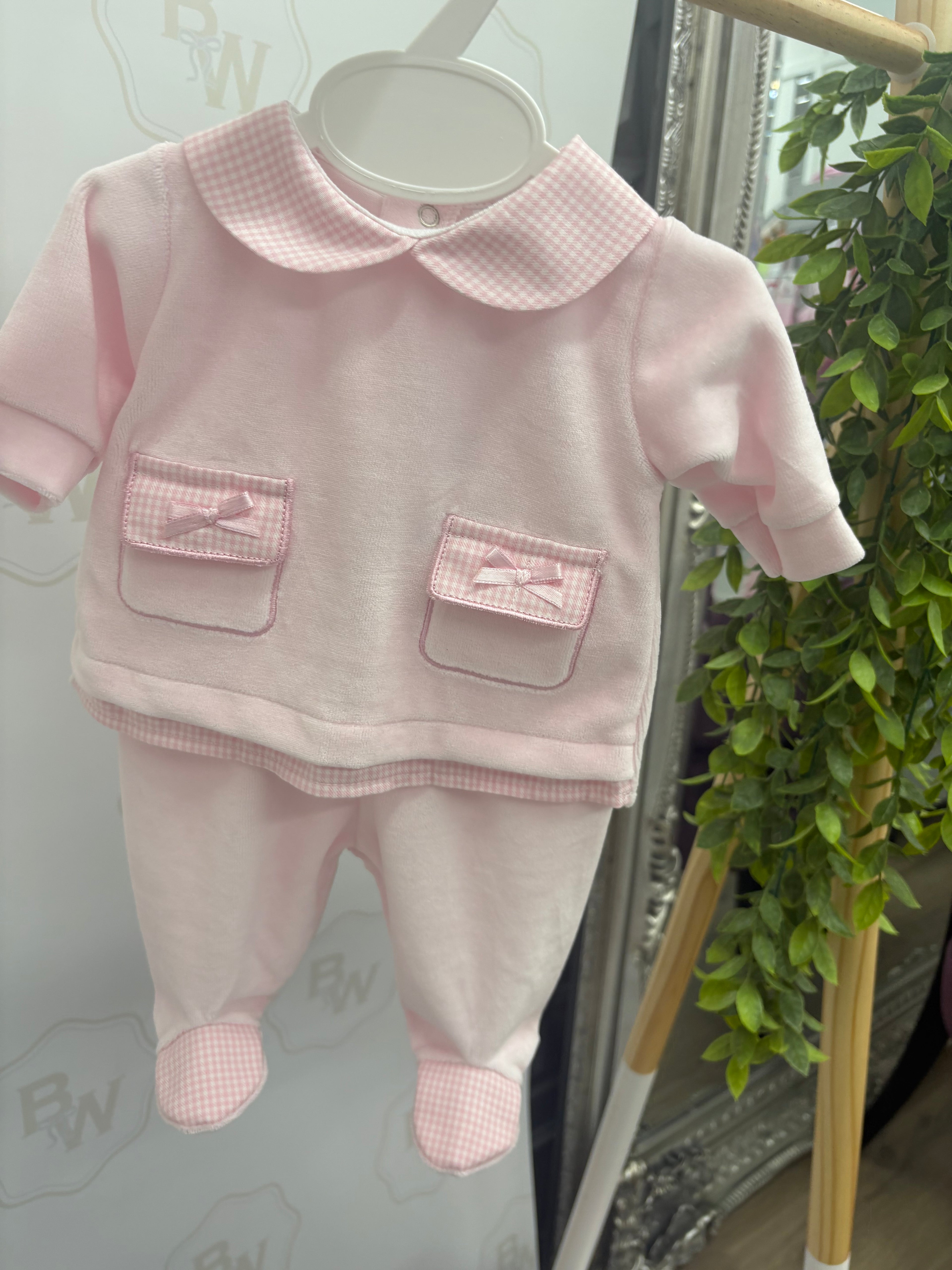 Two piece velour set