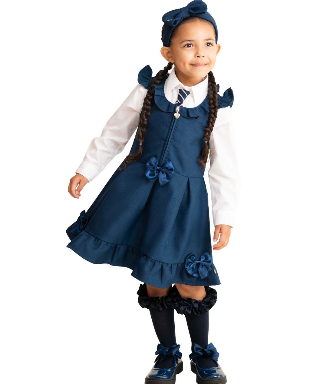 Caramelo Pinafore Navy