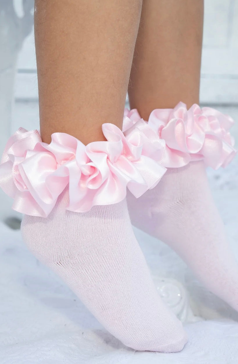Ruffle Socks Pink