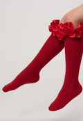 Ruffle Socks Red