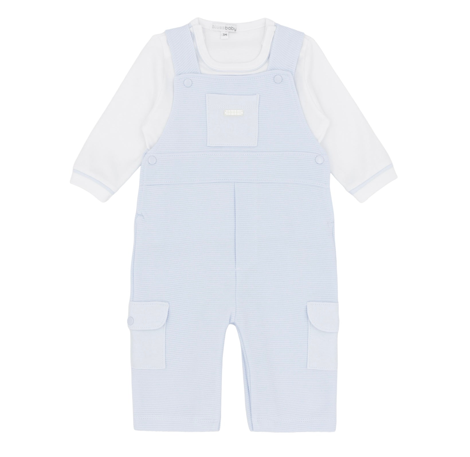 Blue Dungaree Set