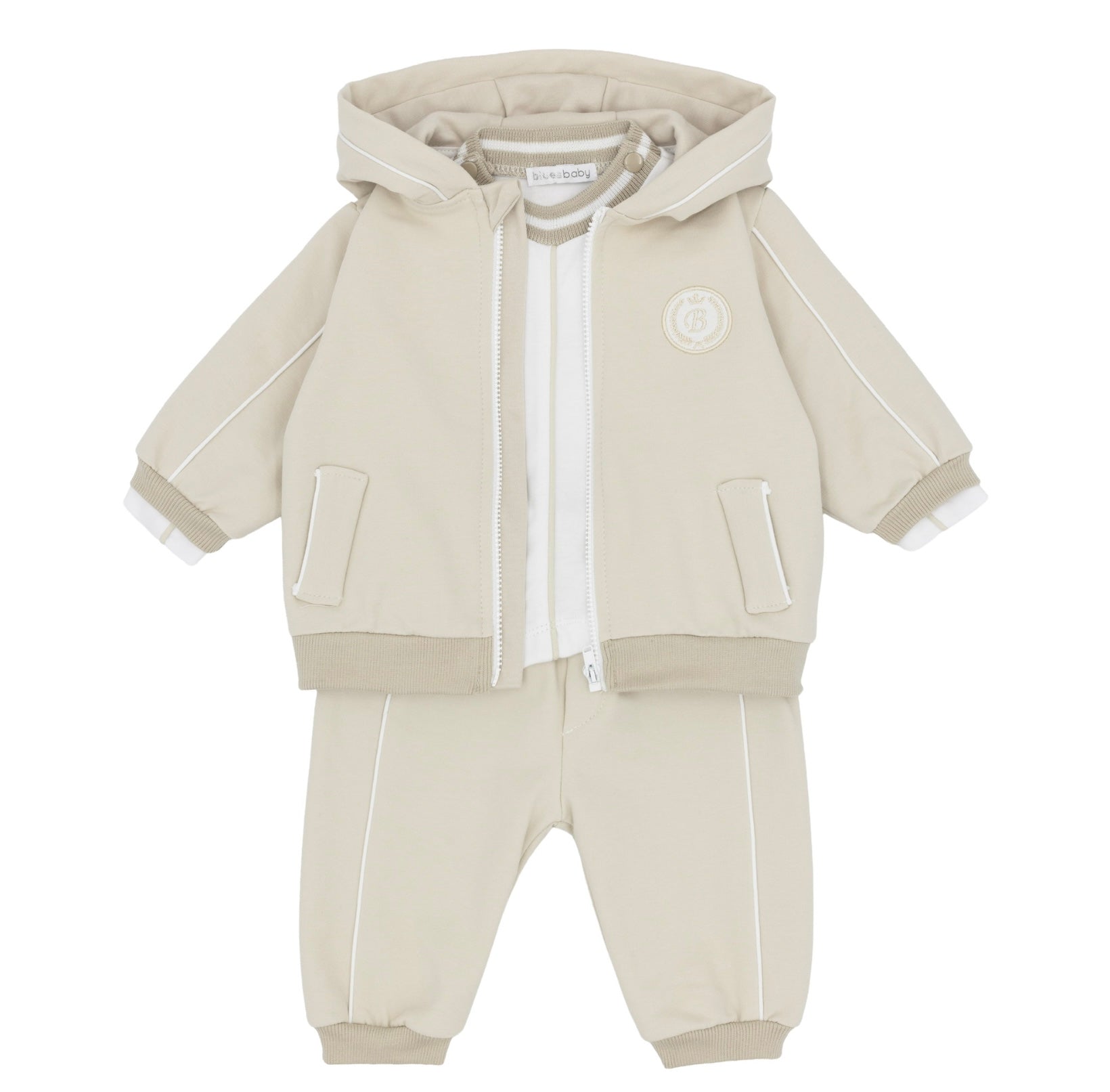 Blues Baby Beige 3 Piece Tracksuit