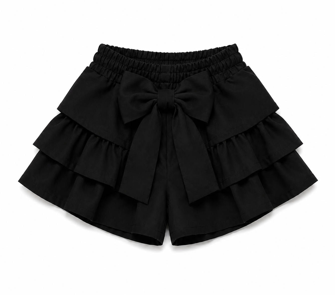 Black Ruffle Shorts
