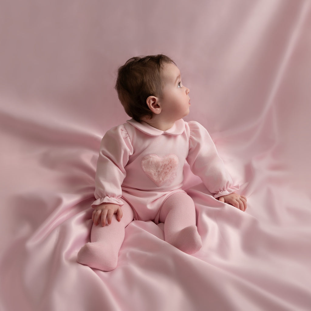 Dulca Fur Heart Romper