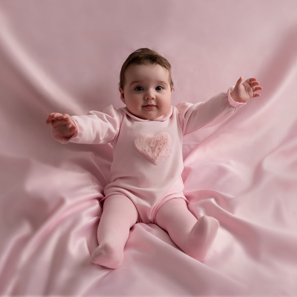 Dulca Fur Heart Romper