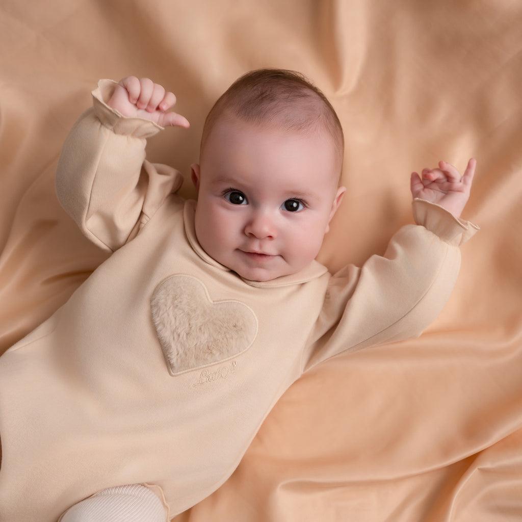 Erin Fur Heart Romper