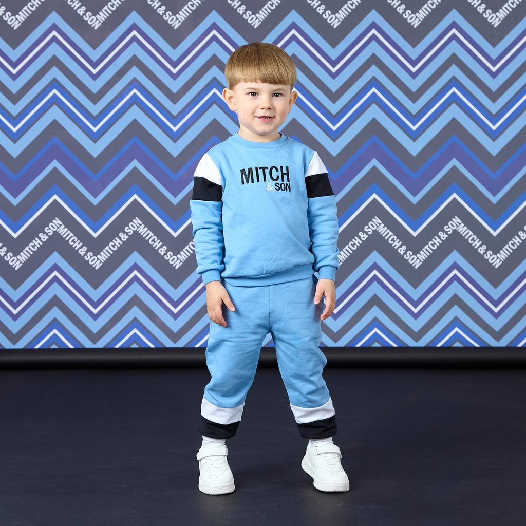 William Contrast Crewneck Tracksuit