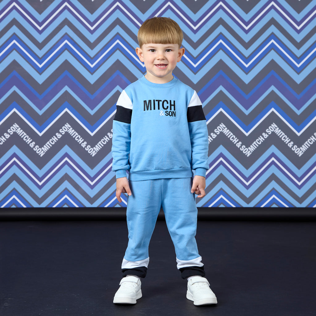 William Contrast Crewneck Tracksuit