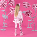 Adeline Rose Print Peplum Legging Set