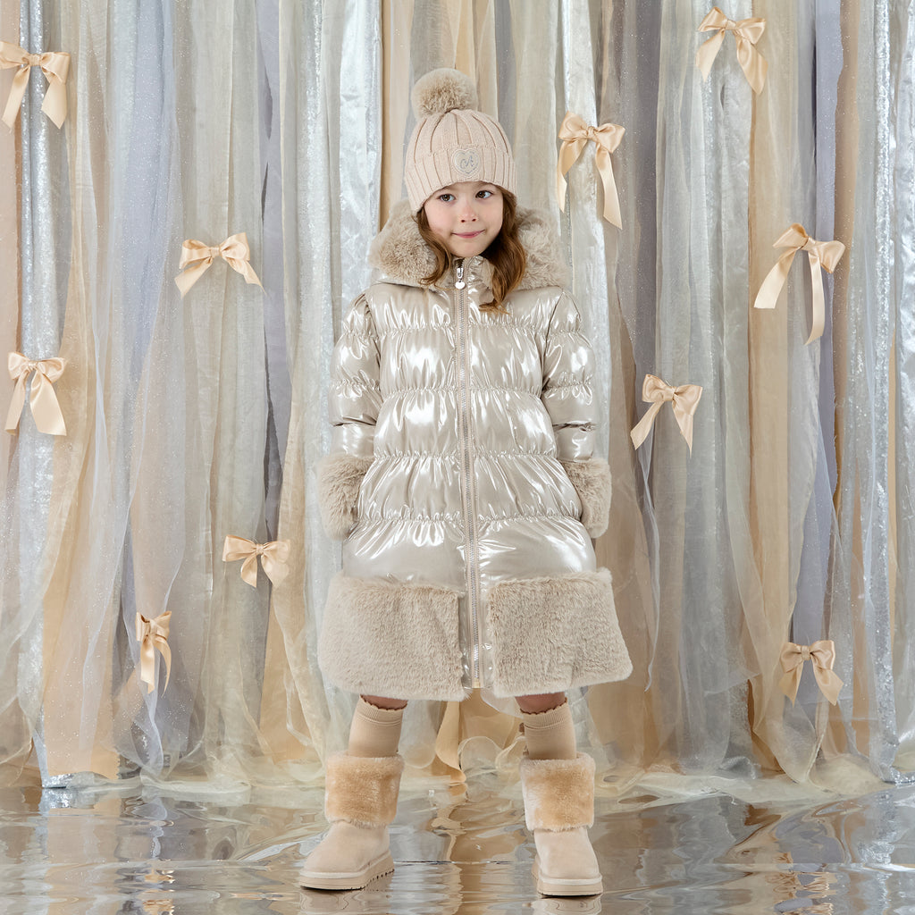 Aurora Long Fur Trim Jacket