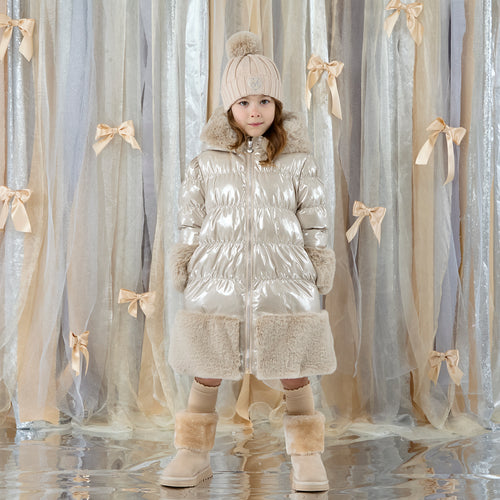 Aurora Long Fur Trim Jacket