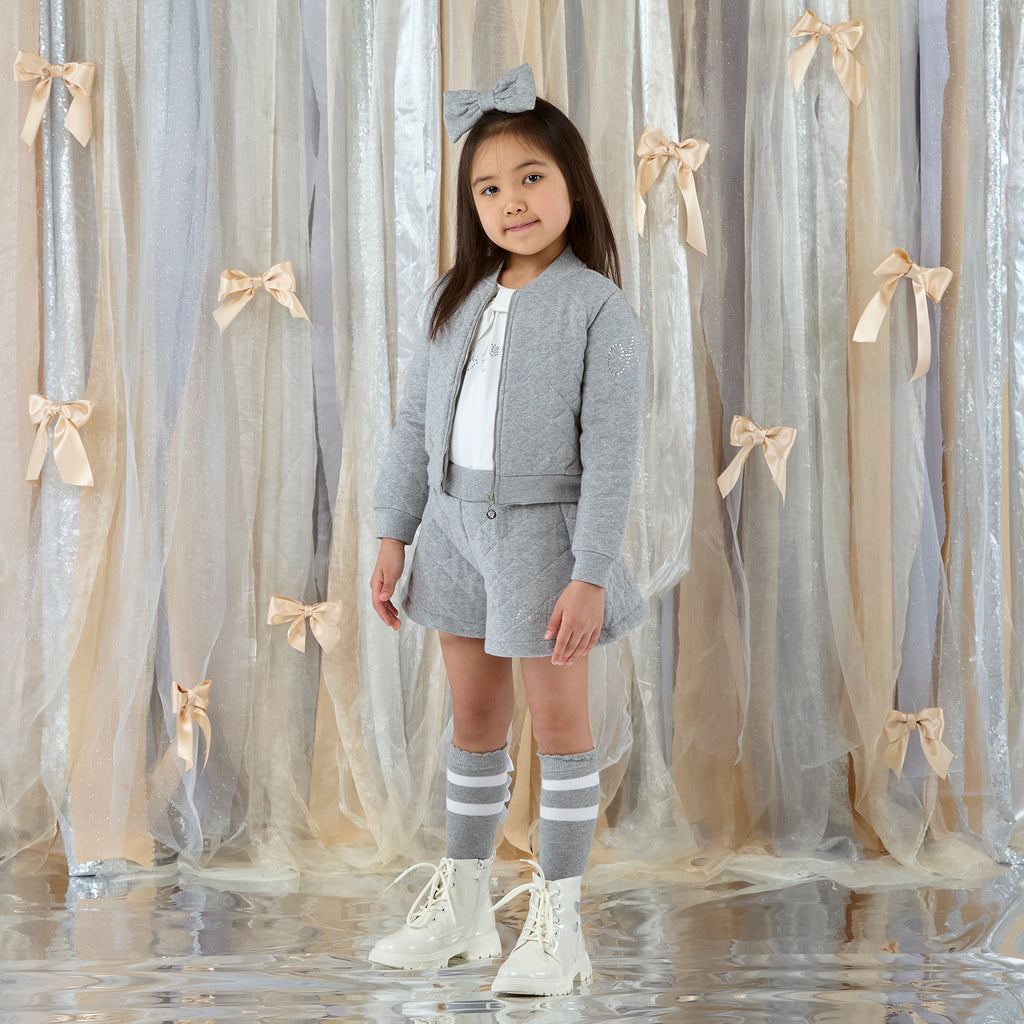 Bella Quilted Sweat Bomber