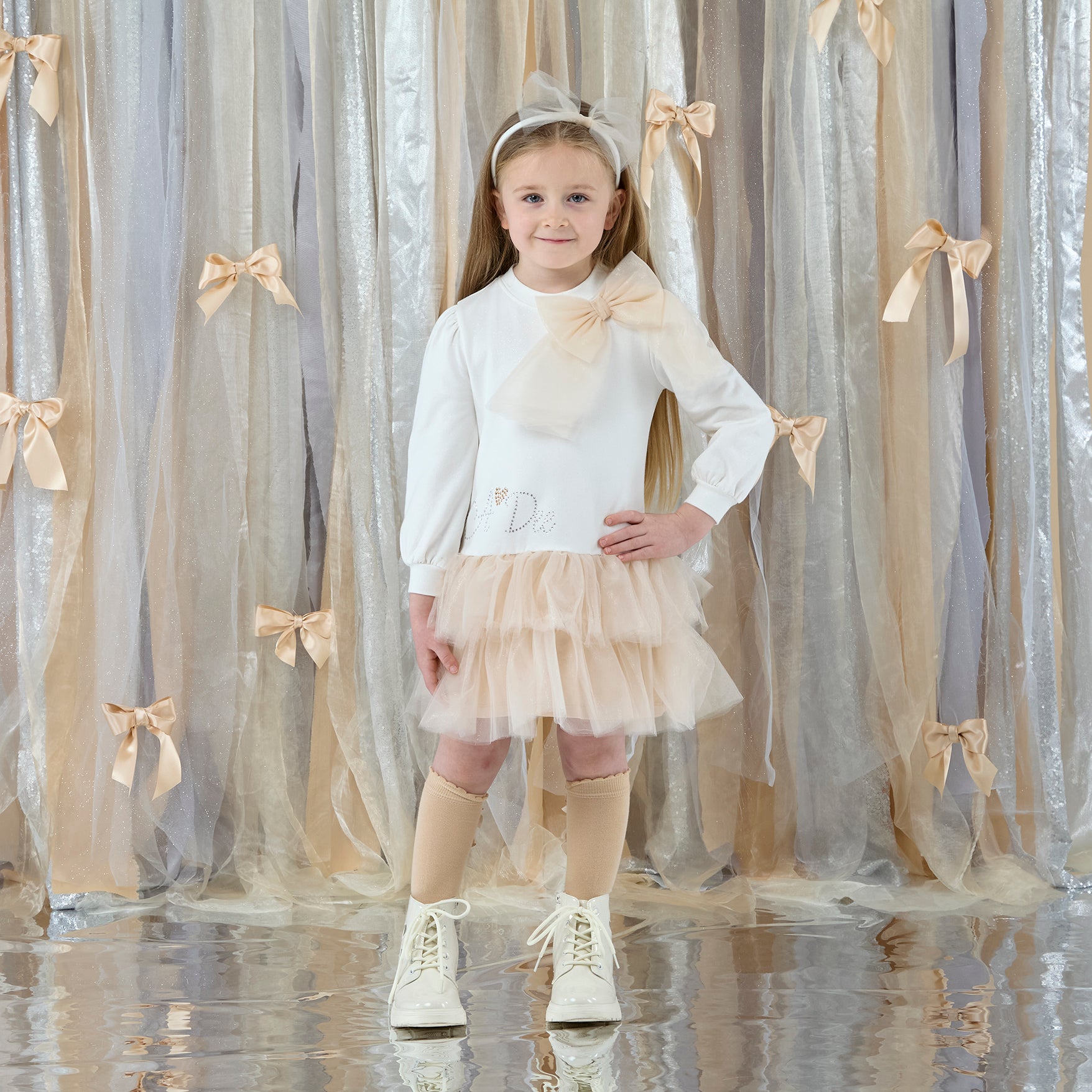 Brandy Tulle Bow Dress