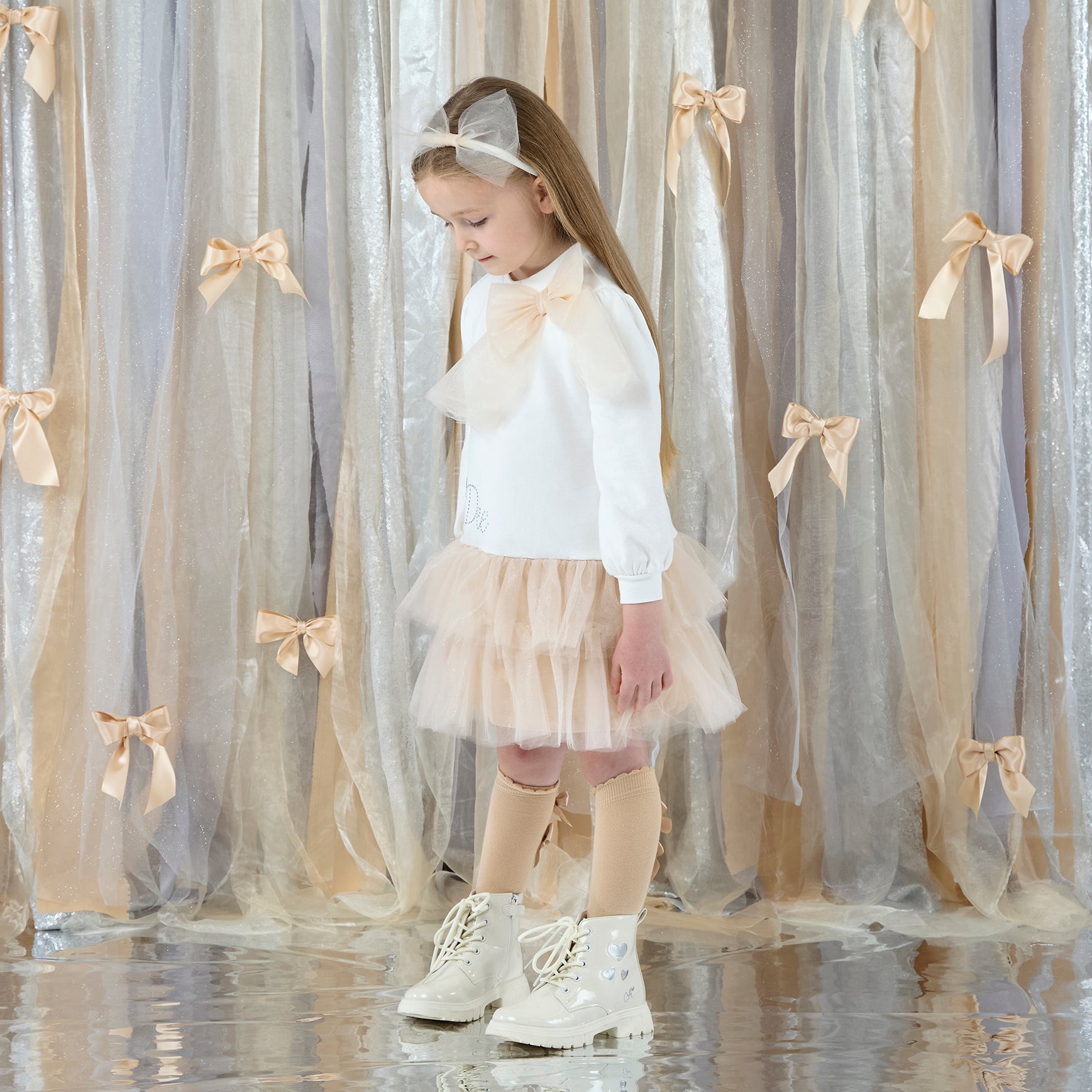 Brandy Tulle Bow Dress
