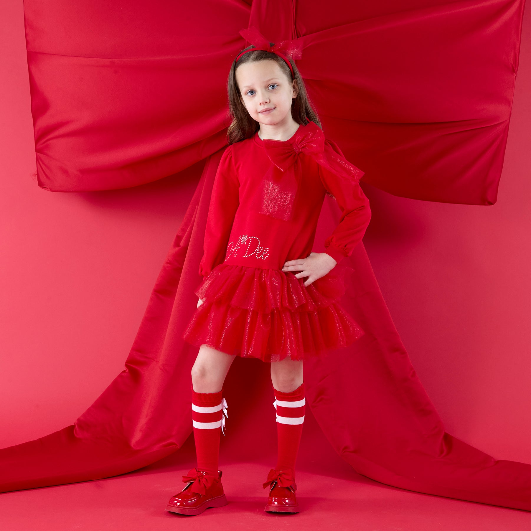 Brandy Tulle Bow Dress
